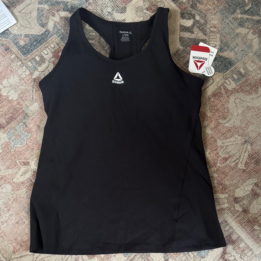 Reebok Jet Black Athletic Tank